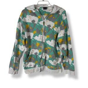 Jordan Hoodie Mens Size Large Paint Splatter Full Zip Y2K Jumpman Jesse Pinkman